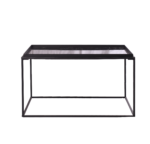 Kang Rectangle Coffee Table - Black Glass Marble