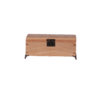 Beige Wooden Box - Plain with Metal Legs