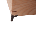 Beige Wooden Box - Plain with Metal Legs