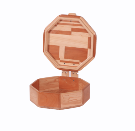 Octagonal Wooden Box -Two Tone