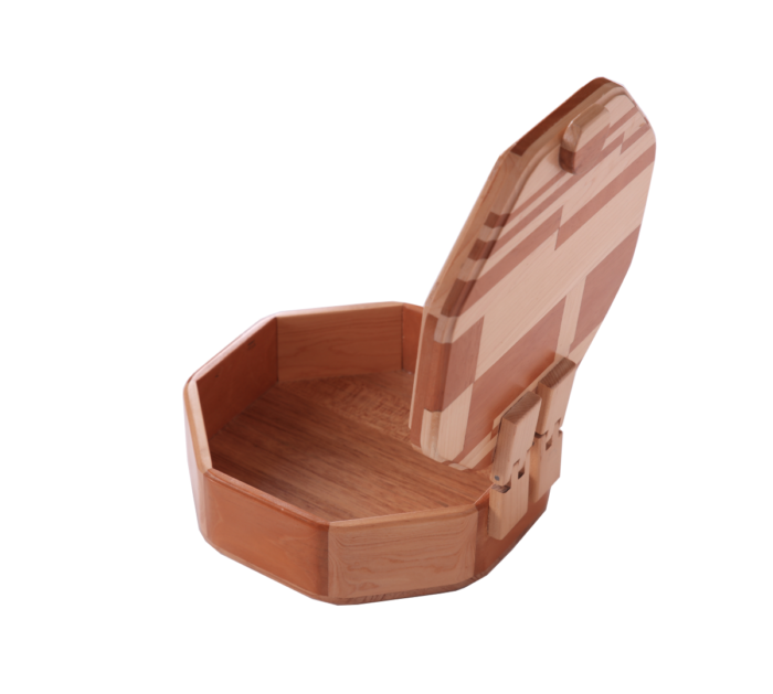 Octagonal Wooden Box -Two Tone