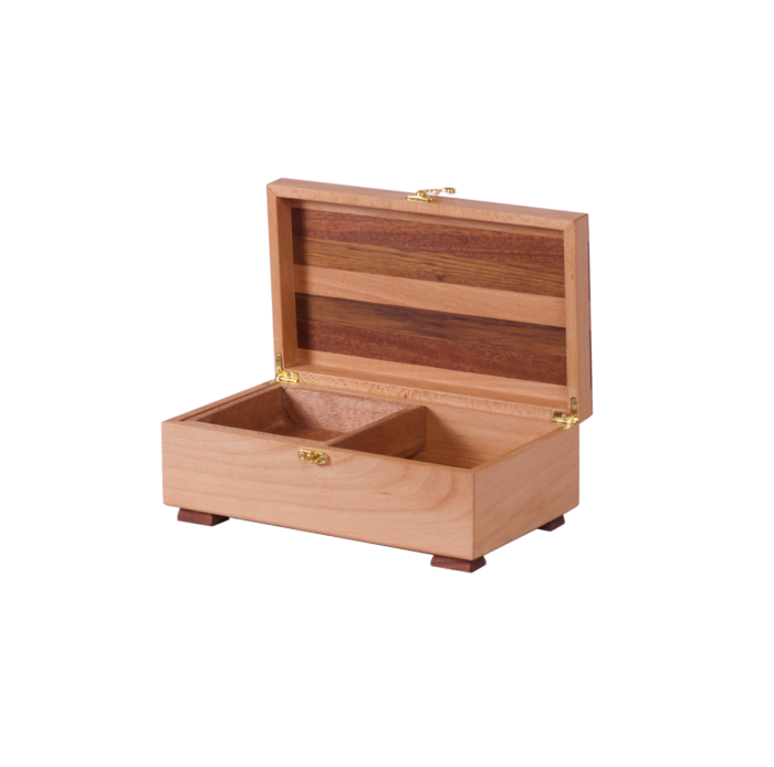 Wooden box - Multi color stripes