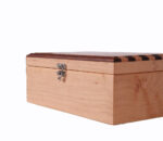 Wooden box - striped top