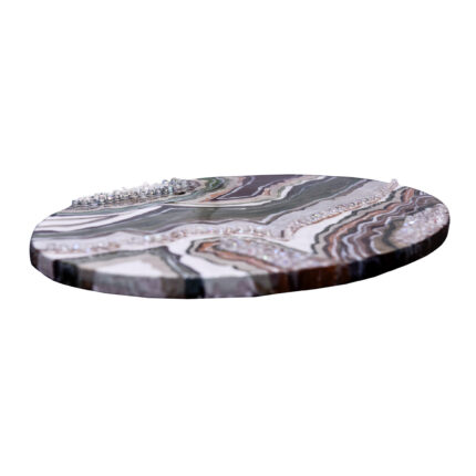 Olive Oval Resin Painting