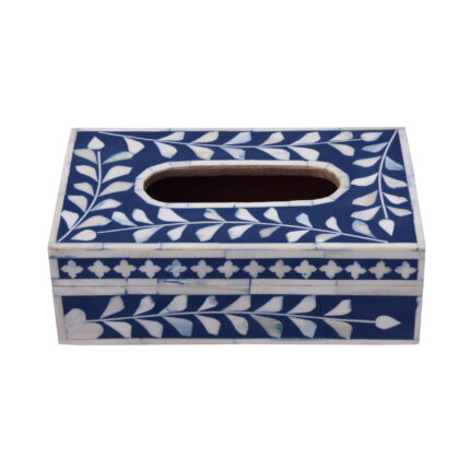 Tissue Box - Bone Inlay (7 Colors)