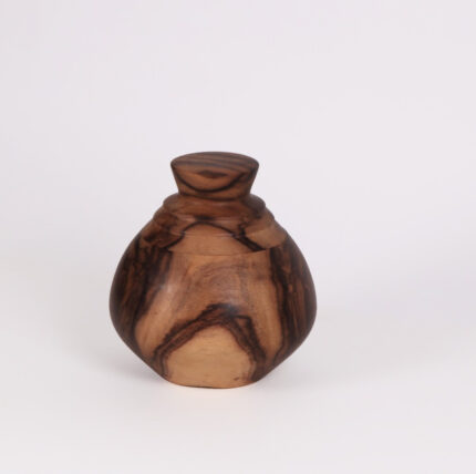 Pear-shaped Jar With Lid - Burnham wood