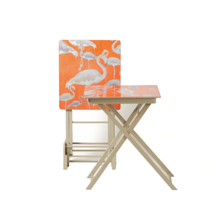 Folding Tables with Stand - Flamingo ( 3 pieces)