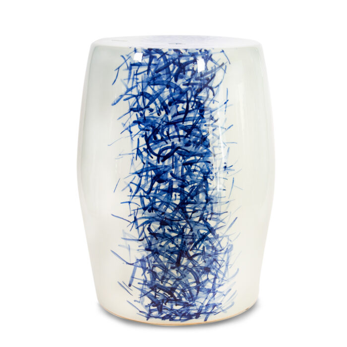 Kylin Chinese Porcelain Stool (partly Leaves)