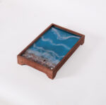 Rectangular Tray with Stone - Ocean