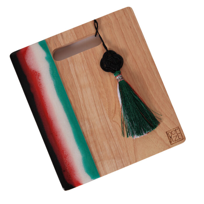 Square Platter - Kuwait Flag