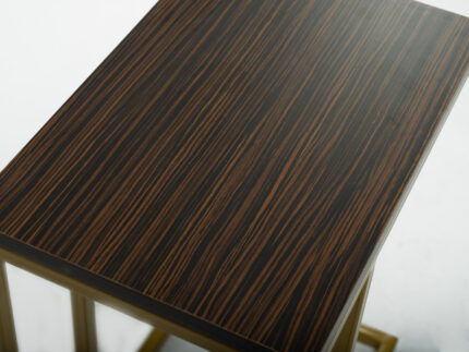 Sliding table with melamine wood