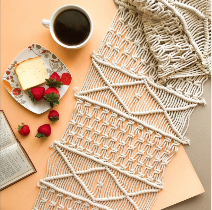 Macrame Table Runner