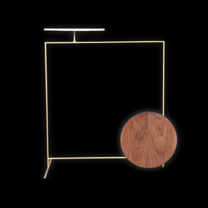 Geometric Side Table - Gold