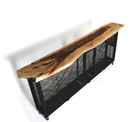 Wood Console Bird Cage