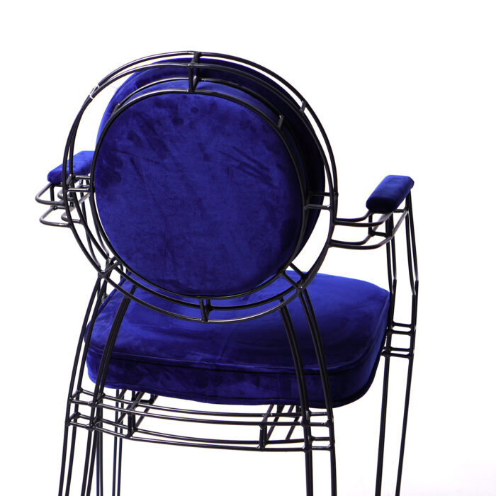 Oval Back Chair With arm (2 Color)