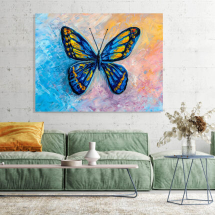 Blue Butterfly Painting 2