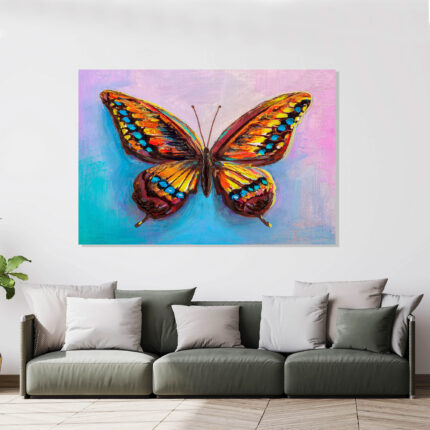 Orange Butterfly Painting 4