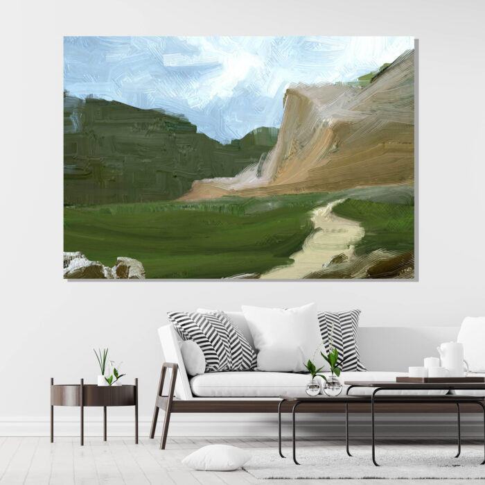 Green Plain Painting