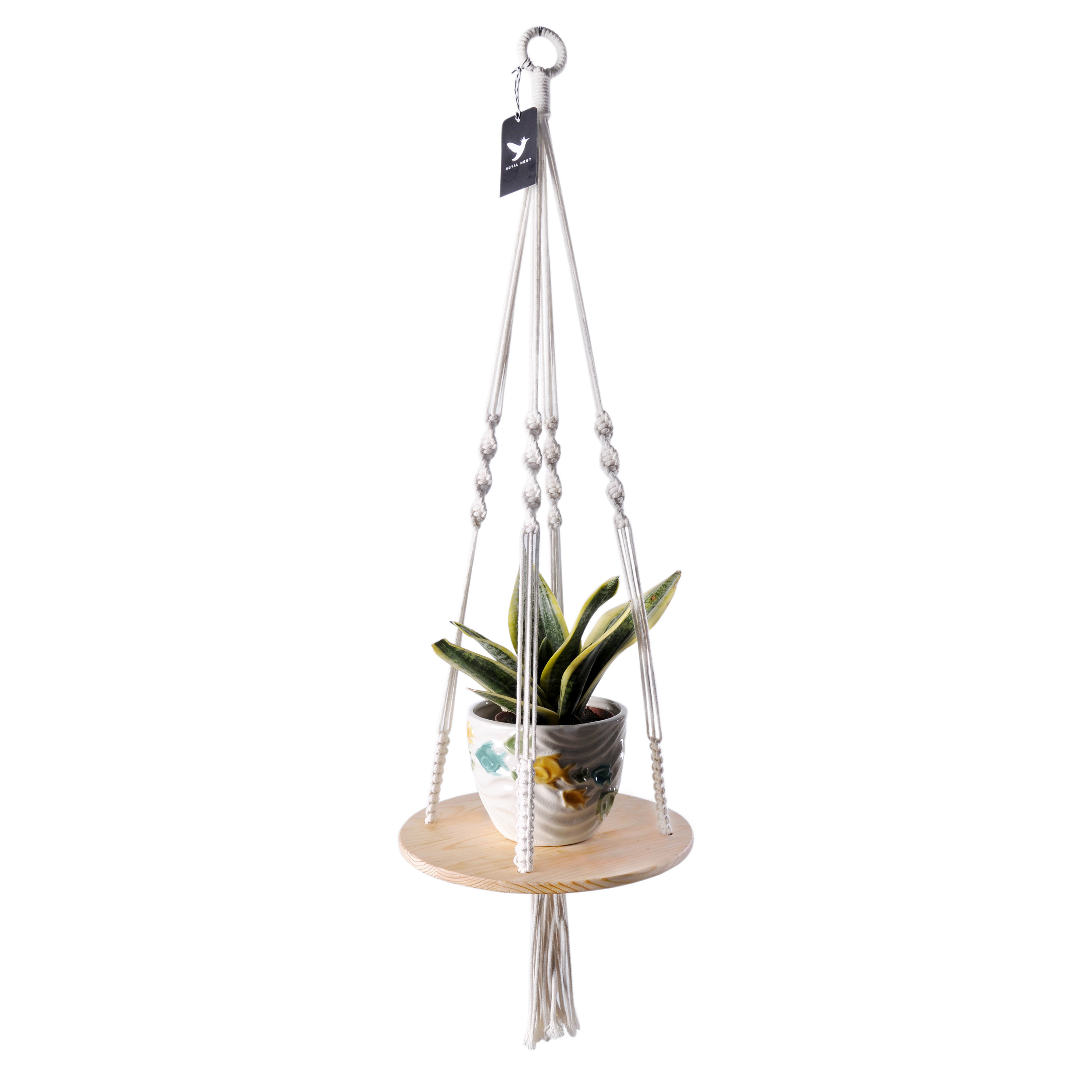 Macrame Shelf Hanging Planter