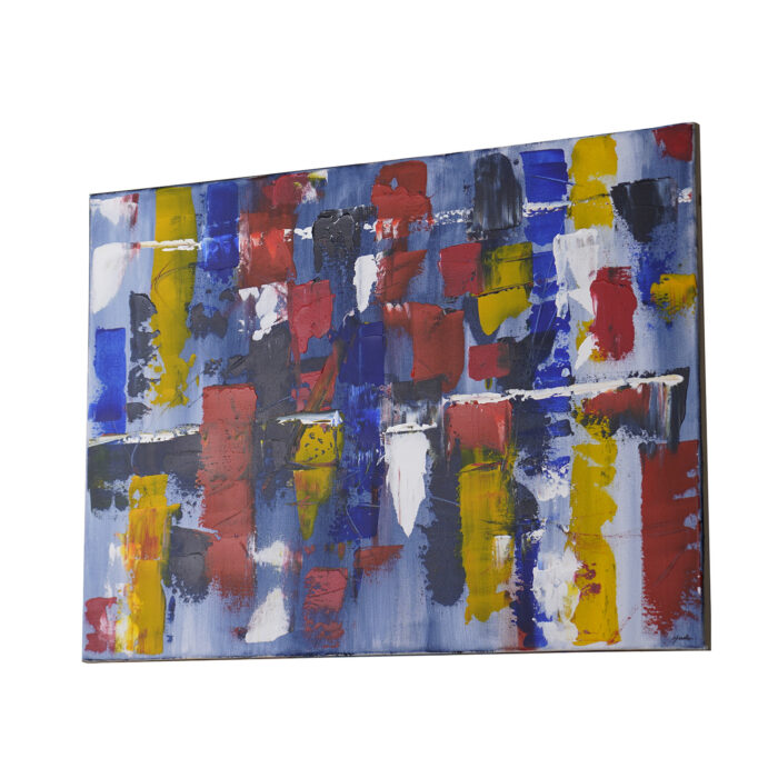 Artist’s classic abstract bold colors
