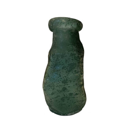 Unpolished vase - green