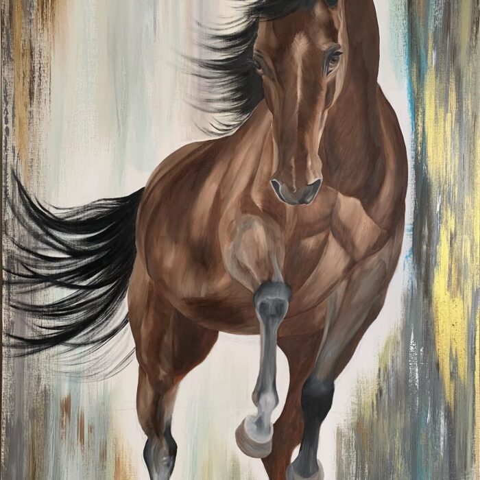 abstract horse painting 3