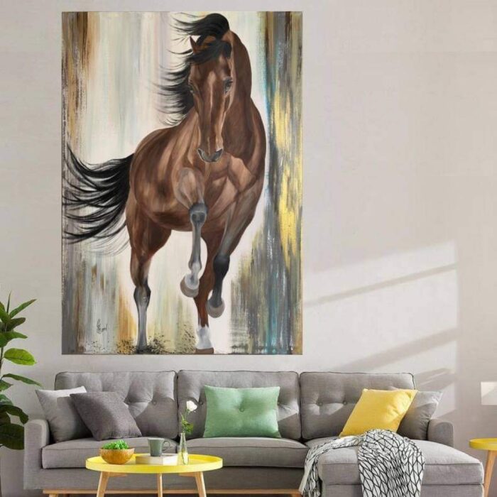 abstract horse painting 3