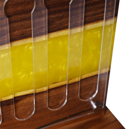 Coffee capsules stand - yellow