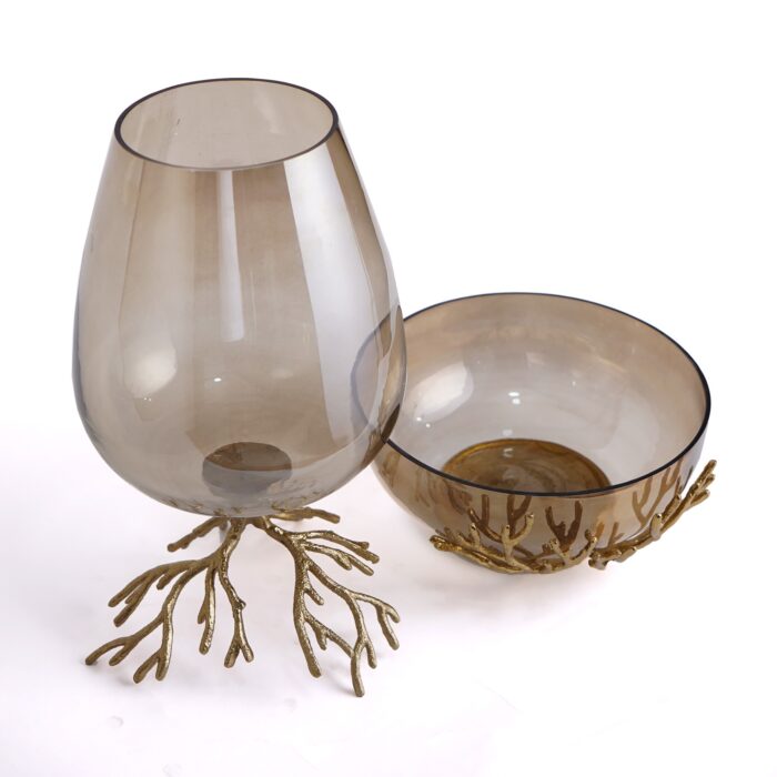 glass vases ( set of 2 )