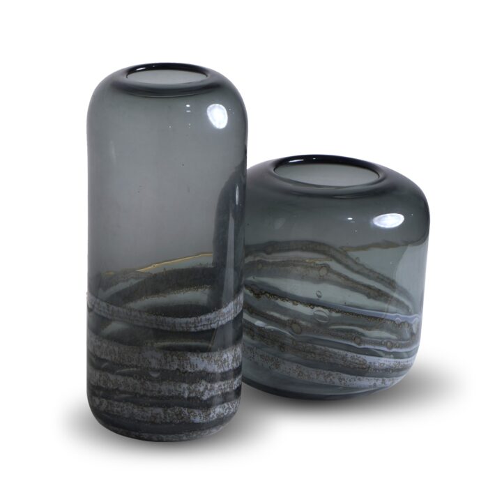 glass vases ( set of 2 )