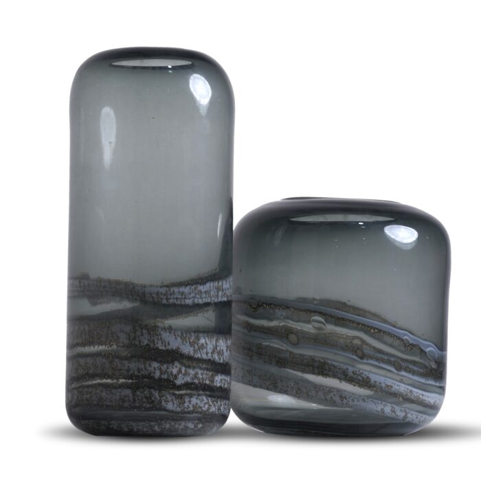 glass vases ( set of 2 )