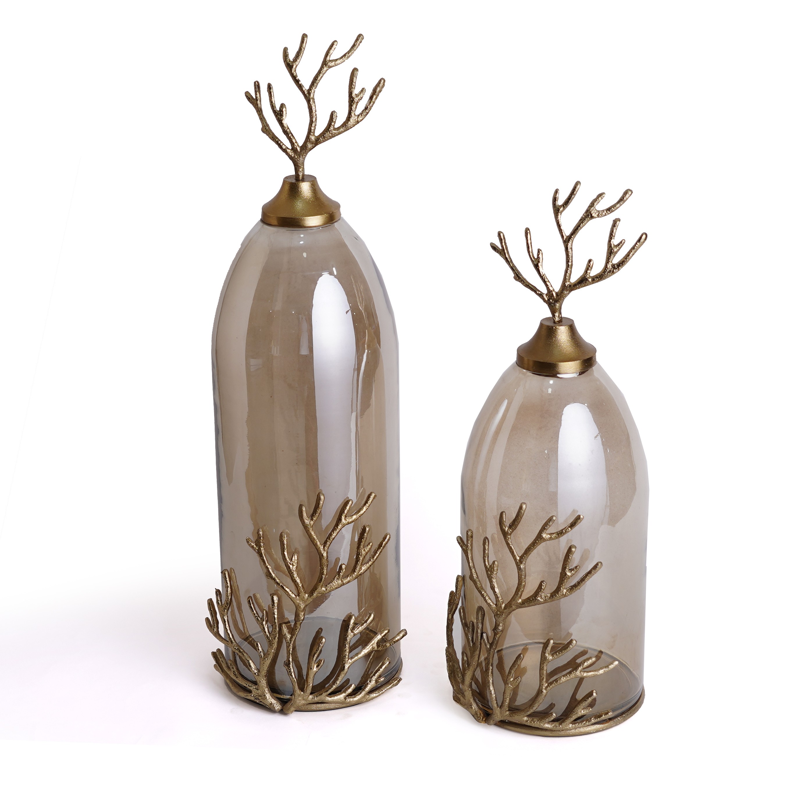 glass vases ( set of 2 )