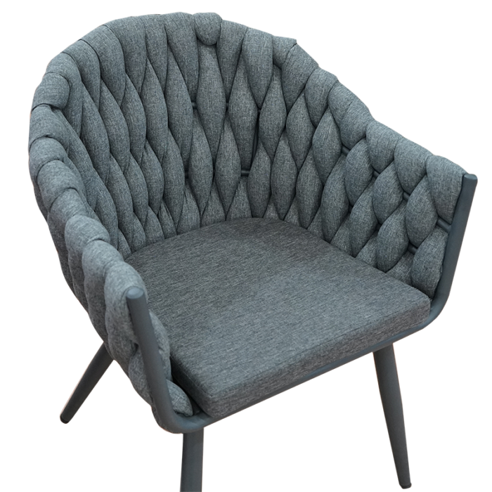 Rope chair  - grey