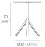 Mari-Sol Fold-able table in Ecru color