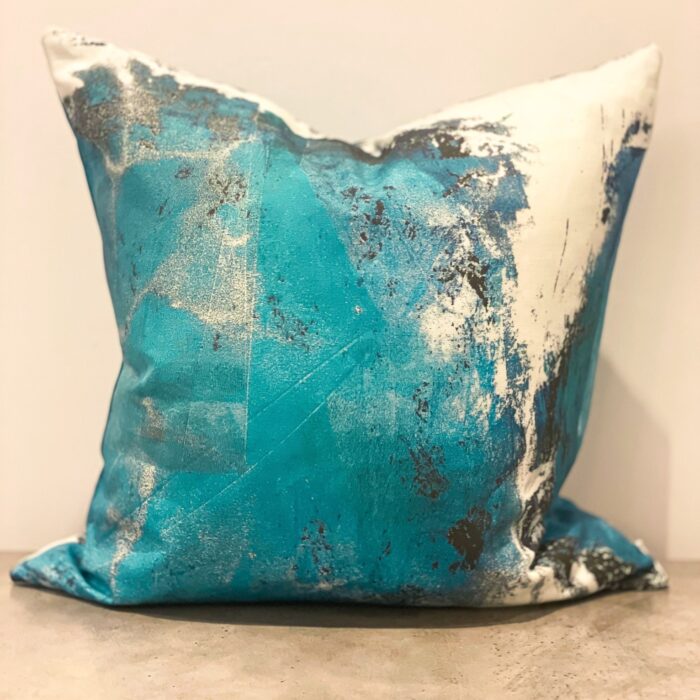 Abstract Blue Cushion