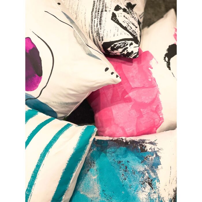 Abstract Pink Cushion