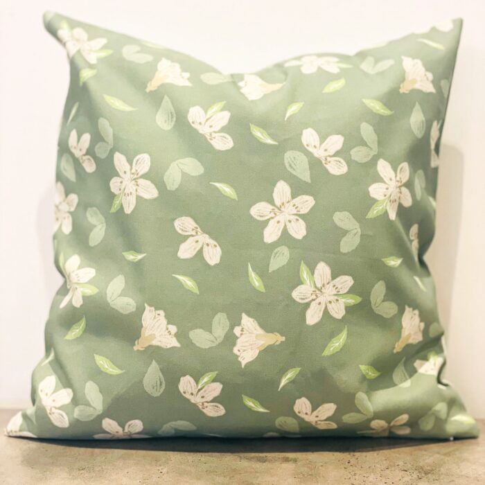 Kiwi Flower Cushion