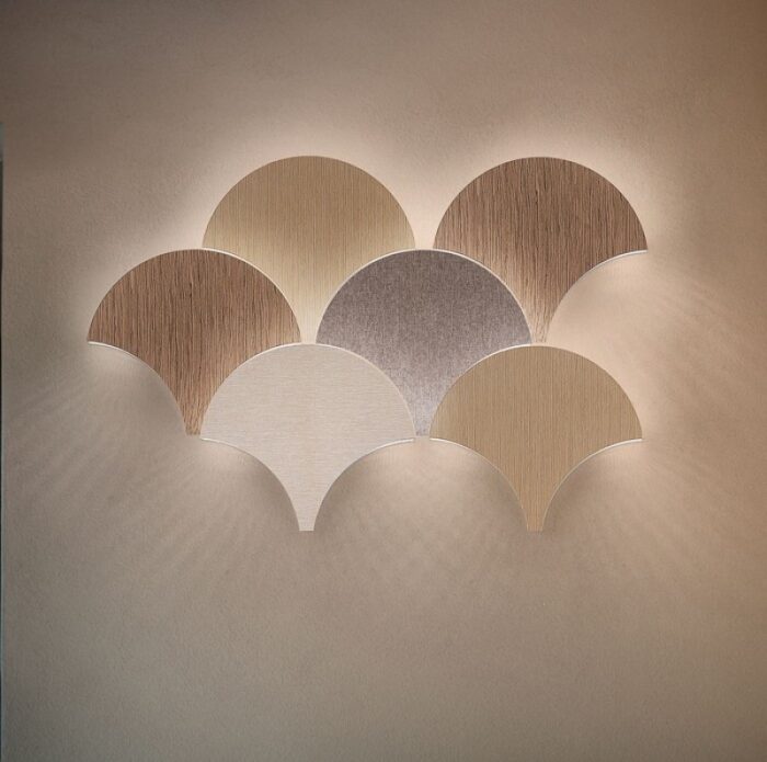 PALM WALL LIGHT -SILVER
