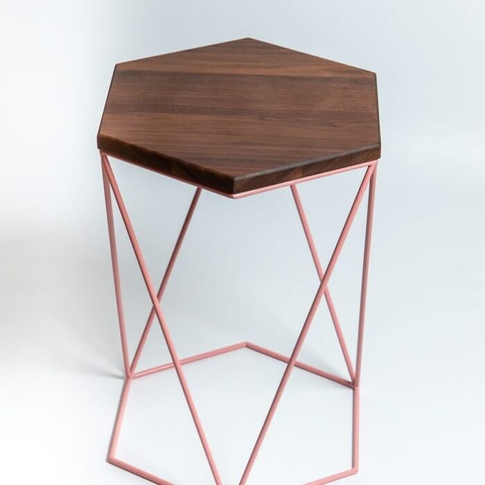 side table of natural wood (customized)