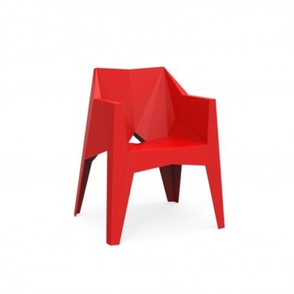 Voxel Armchair Red color