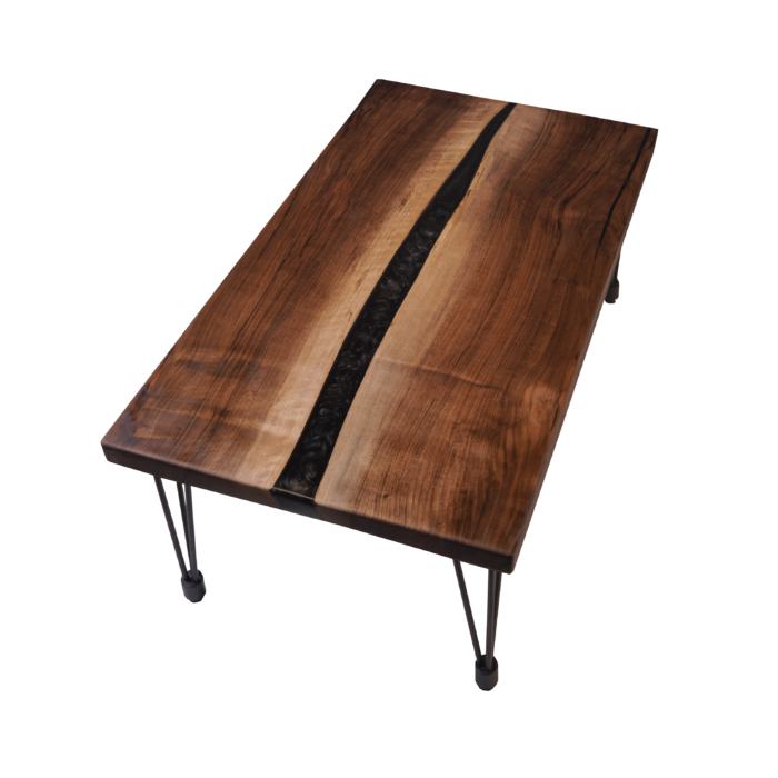 Natural wood center table