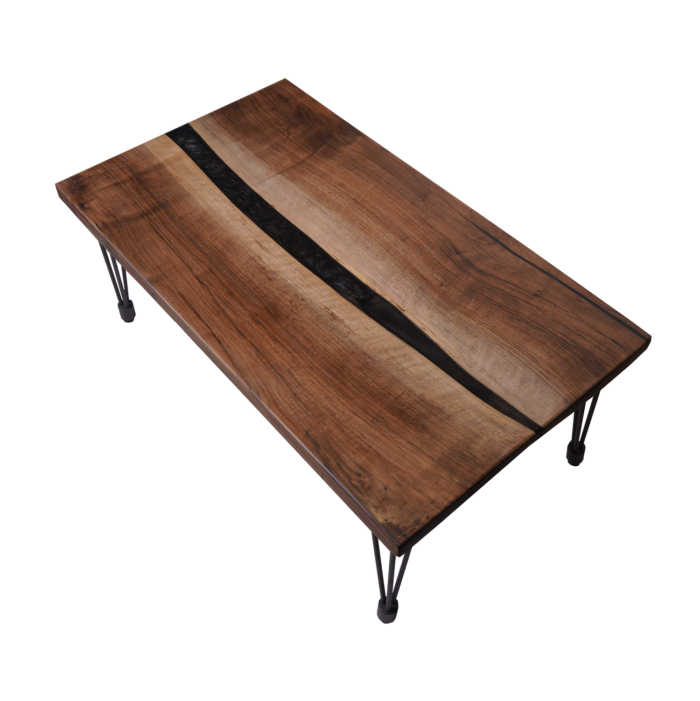 Natural wood center table