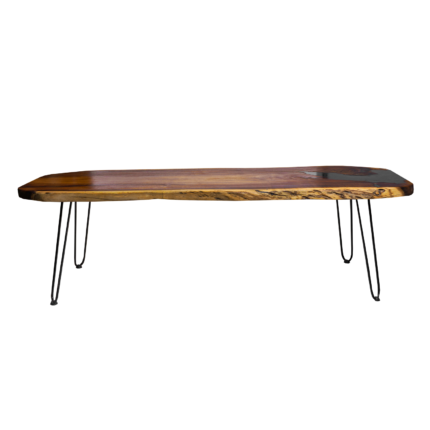 Natural wood center table