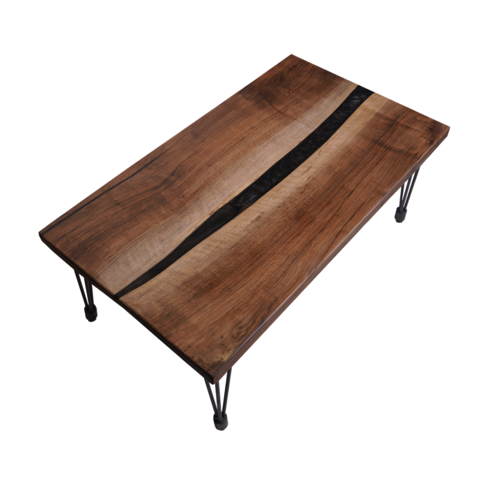 Natural wood center table